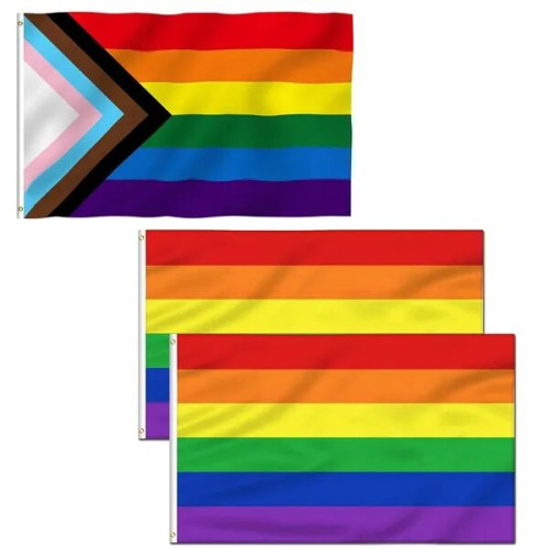 3 x 5ft Rainbow Pride Flag MOQ 20