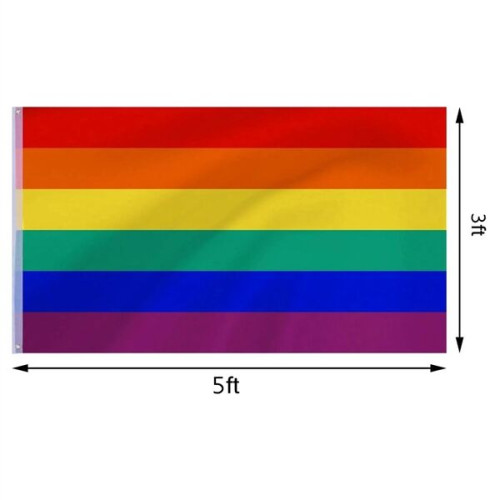 3 x 5ft Rainbow Pride Flag MOQ 20