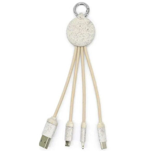 Eco Tech Wheat Straw 3 In 1 Charging Cable