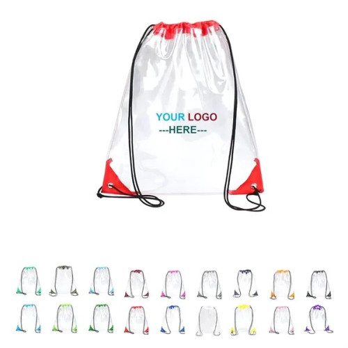 PVC Clear Drawstring Bag