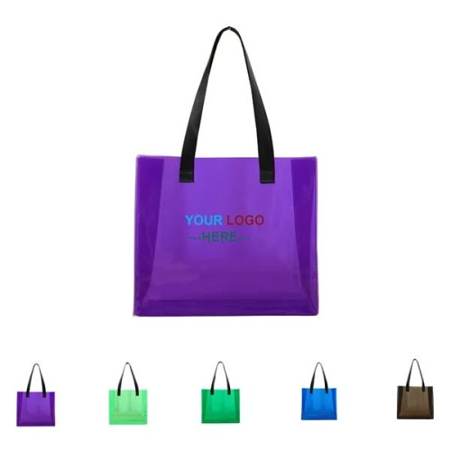 PVC Transparent Plastic Tote Bag