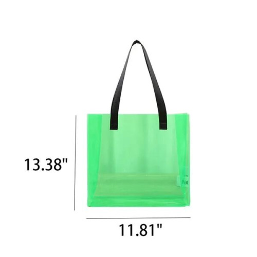 PVC Transparent Plastic Tote Bag