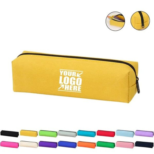 600D Waterproof Pencil Bag W/Zipper