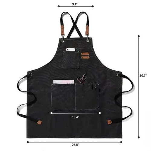 Unisex Canvans Apron W/Pocket Adjustable Strap MOQ 10