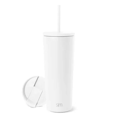 24 oz Simple Modern® Stainless Steel Insulated Straw Tumbler
