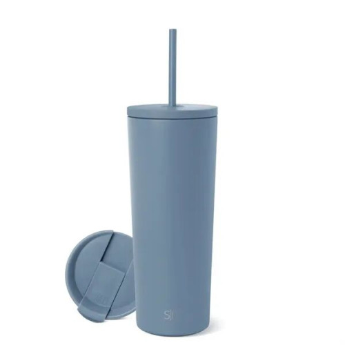 24 oz Simple Modern® Stainless Steel Insulated Straw Tumbler