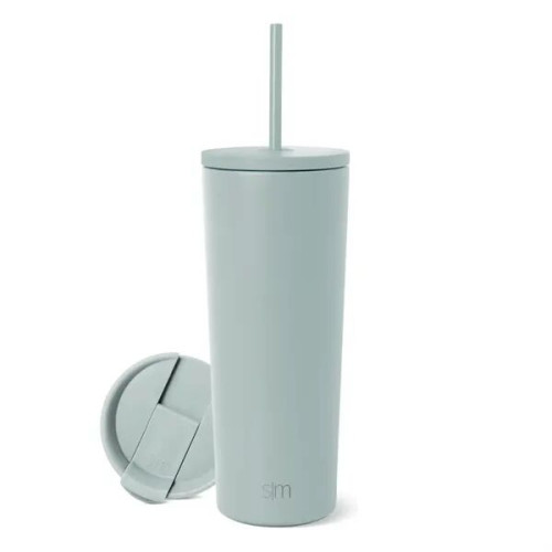 24 oz Simple Modern® Stainless Steel Insulated Straw Tumbler