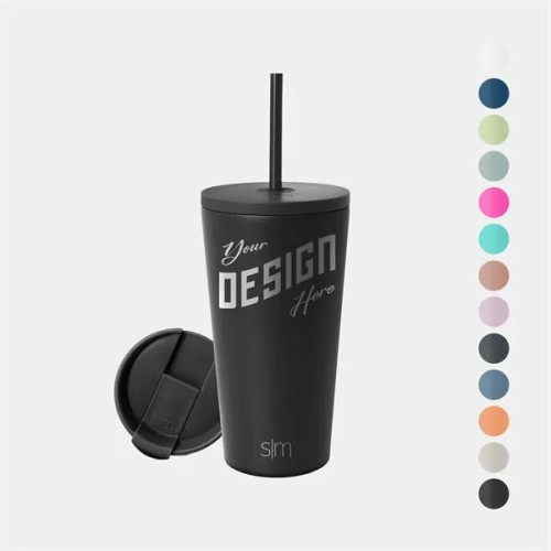 16 oz Simple Modern® Stainless Steel Insulated Straw Tumbler