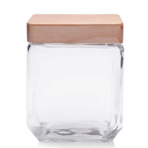 Iridescent Glass Storage Jars, 33 oz.