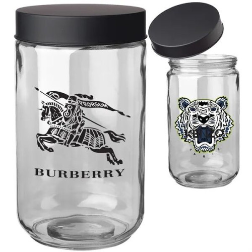 Iridescent Glass Storage Jars, 50 oz.