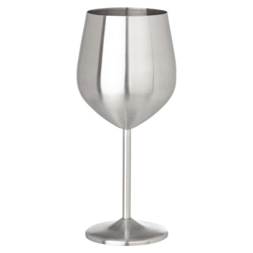 18 oz. Stainless Steel Stemmed Wine Glass