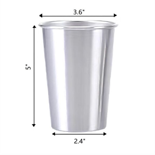 Stainless Steel Pint Glasses