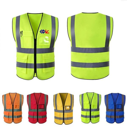 Mesh Safety Vest WIth Hig Visibility Band