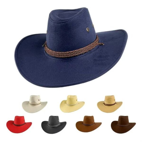 Classic Western Felt Leather Suede Cowboy Hat