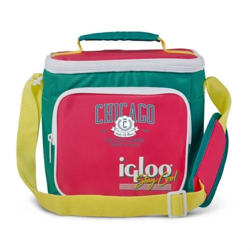 Igloo Retro Square Lunch Bag 9-Dark Jade, Magenta, Yellow