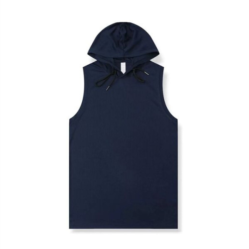 100% Polyester Comfortable Sleeveless Hooded Sweatshirt