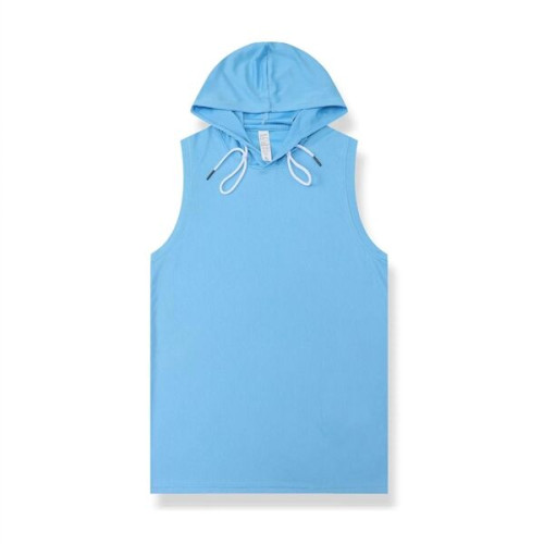 100% Polyester Comfortable Sleeveless Hooded Sweatshirt