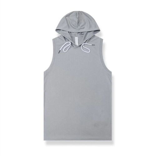 100% Polyester Comfortable Sleeveless Hooded Sweatshirt