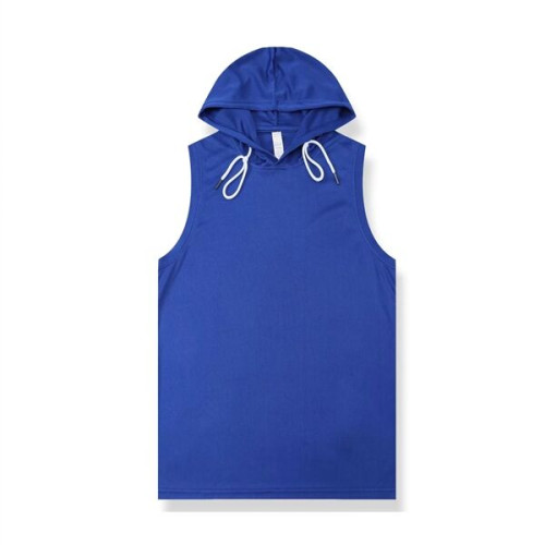 100% Polyester Comfortable Sleeveless Hooded Sweatshirt