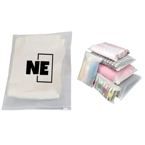 7.9 x 9.9 Inch Zip-Lock Frosted Resealable Plastic Bags