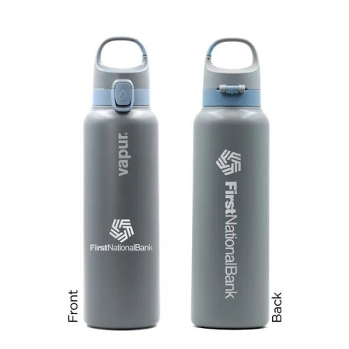 Vapur® Chill 20oz Insulated Water Bottle Graphite Grey with