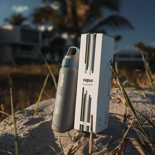 Vapur® Chill 20oz Insulated Water Bottle Graphite Grey with