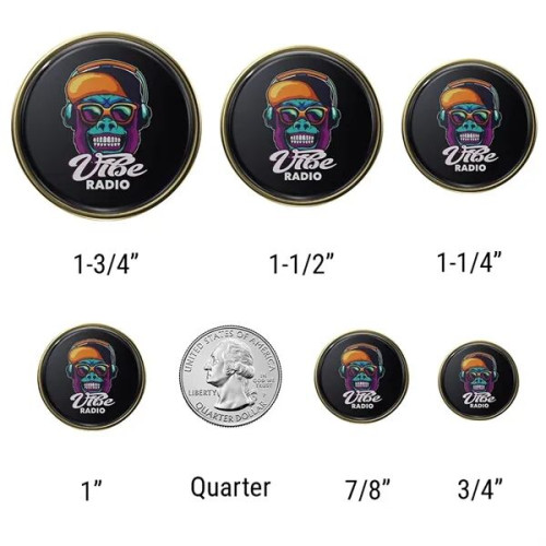 Round Lapel Pins (Express)