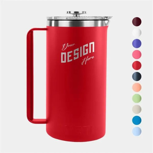 64 Oz YETI® Stainless Steel Insulated French Press Twist Lid