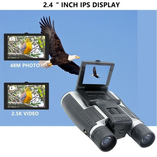 Digital Camera Binoculars with HD Video Recording, 2" LCD Sc