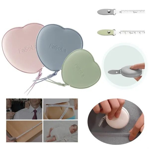 5' Heart Shaped Tape Measure MOQ 50