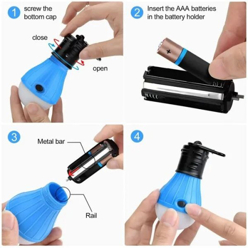 LED Portable Hanging Camping Light Bulbs Tent