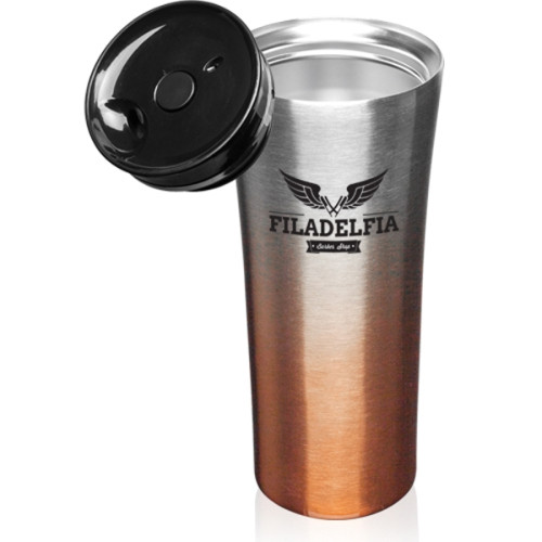 16 oz. Two Tone Stainless Steel Travel Mug