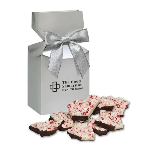 Peppermint Bark in Silver Gift Box