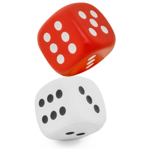 Dice Shaped Stress Balls