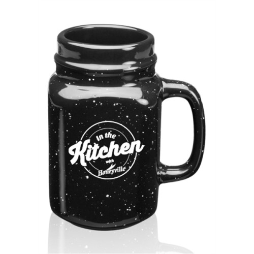 16 oz. Savannah Ceramic Personalized Mason Jar