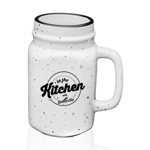 16 oz. Savannah Ceramic Personalized Mason Jar
