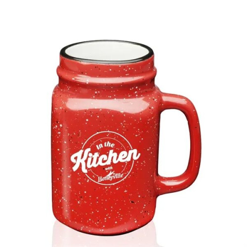 16 oz. Savannah Ceramic Personalized Mason Jar