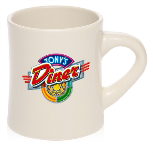 12 oz. Thick Grip Glossy Ceramic Diner Mugs