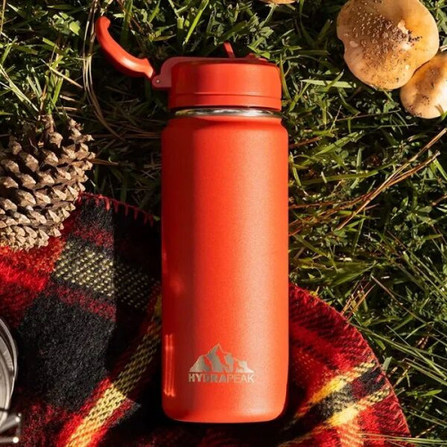 20 oz Hydrapeak® Stainless Steel Mini Bottle w/ Straw Lid