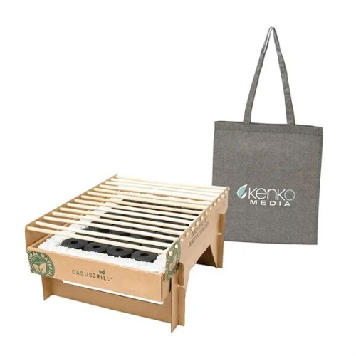 Raleigh CasusGrill™ Biodegradable BBQ Grill w/Recycled Co...