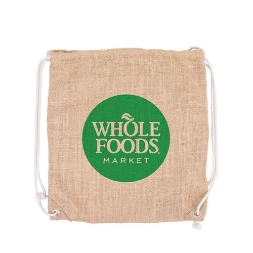 India Jute Drawstring Bag