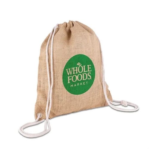 India Jute Drawstring Bag