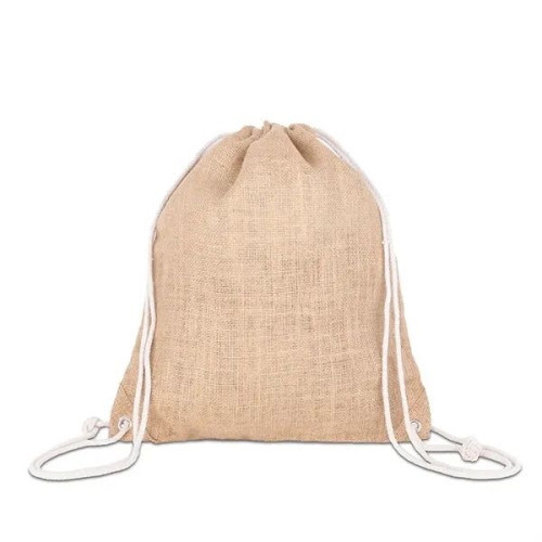 India Jute Drawstring Bag