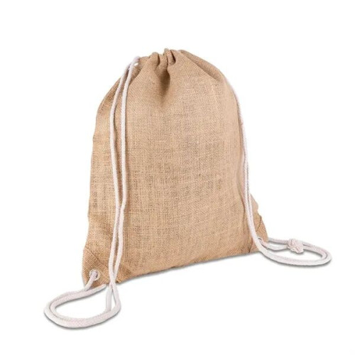 India Jute Drawstring Bag