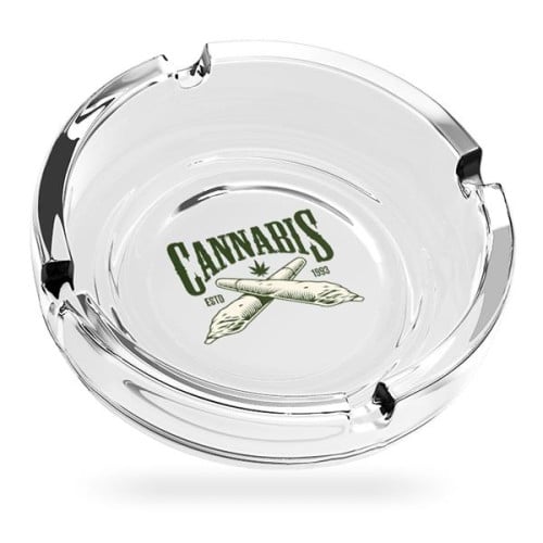 Custom White Glass Ashtrays