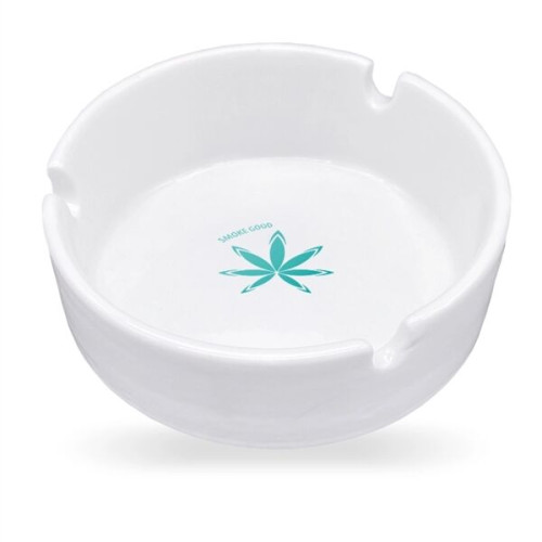 Custom White Glass Ashtrays
