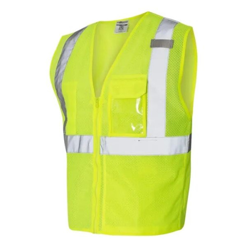 Kishigo Unisex Clear ID Vest with Zipper Closure