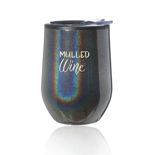 12 oz. Iridescent Stemless Wine Glass with Lid