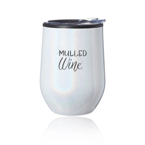 12 oz. Iridescent Stemless Wine Glass with Lid