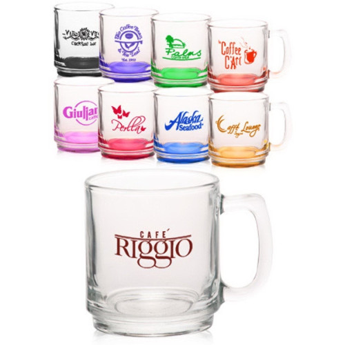 9 oz. Glass Coffee Mugs